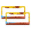 Sunrise Palm Tree Beach License Plate Frame Set 2 pcs 1