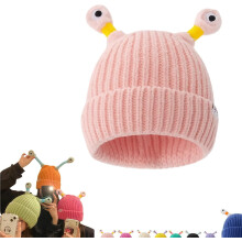 Monster Tentacles Hat, Winter Parent-Child Cute Glowing Little Monster Knit Hat, Funny LED Knit Beanie Retractable Tentacles