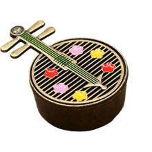 Traditional Musical Instrument Shaped Decorative Metal Enamel Pin Brooch for Backpacks Jackets Hats Collectors Unique Gift