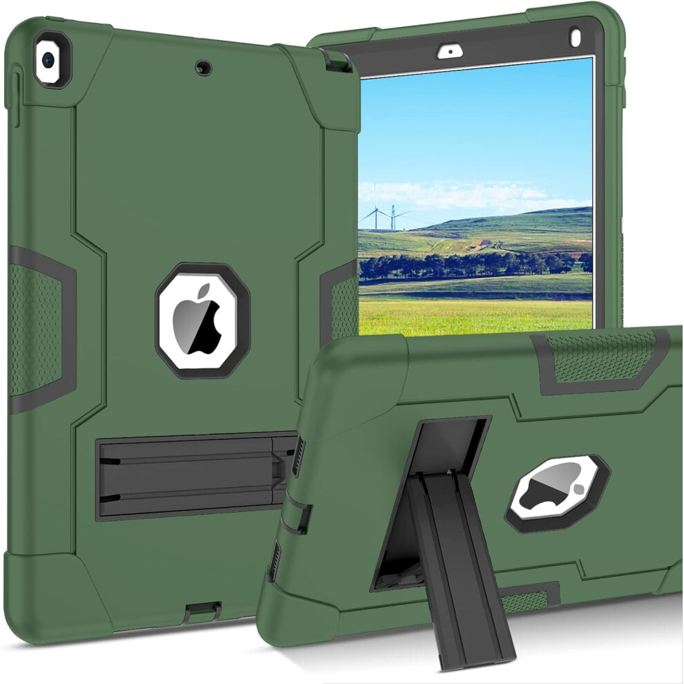 3-Layer Rugged Case Compatible With Ipad Air 3 (2019) & Ipad Pro 10.5" (2017), Shockproof With Kickstand 9085618883055