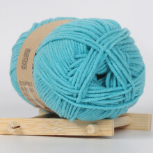 PRYESS Solid Medium Cotton Yarn, Cotton Wool for Hat Making, Fine Yarn for Scarf and Sweater, #I