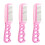 Wire Hairbrush for Doll Styling Head Compact Pink Plastic 3Pcs 1