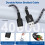 Conjunto com 2 carregadores USB e cabos de 3 metros, compatíveis com iPhone 14/13. 5
