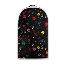 Paw Print Music Pattern Foldable Dust Cover for Kitchen Home Polyester, Machine Washable, Stylish