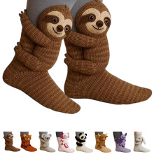 3D Knit Animal Socks - Cozy Winter Socks with Cute Plush Animal Designs, Christmas Gifts for Kids & Adults