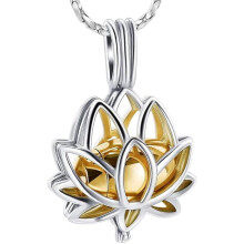 Cremation Jewelry for Ashes - Lotus Flower Ashes Pendant Mini Keepsake Urn Necklace for Ashes Memorial Women's Lockets Ash Jewelry