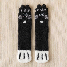 Animal Socks Womens Fuzzy Cat Socks Fluffy Cozy Slipper Socks Winter Sleeping Socks With Cat Pattern For Women Girls Gifts Handmade Animal Socks