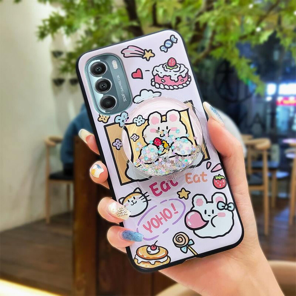 Glitter Soft Phone Case For Moto G Stylus 5G 2022 Â Cute Quicksand Design, Kickstand, Dirt/Water Resistant, Anti-Knock 9085618884786