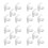 20Pcs Plastic Water Cooler Replacement Tap Easy Install White Spigot 1