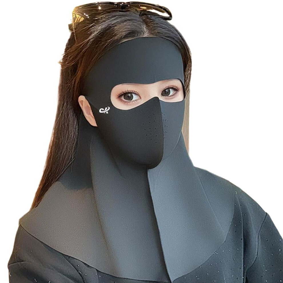 Fashion Ice Silk Sun Protection Mask Upf50+ Full Face Anti-Uv Neck Scarf T7 X6e5 9085618884588
