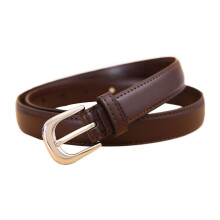 PU Women's Fashionable and Versatile Thin Belt for Suits, Dresses, and Jeans