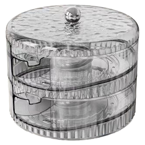 Automatic Rolling Egg Storage Box, Stackable & Transparent Gray, Compatible with Standard Refrigerators 1