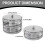 Uioepy Egg Storage Box with Automatic Rolling, Transparent Grey, Stackable | Compatible with Refrigerators | Space Saving 3