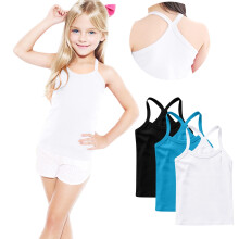 3 Pack Girls Tank Sleeveless Racerback Shirts Camisole Undershirts Spaghetti Strap Camis Summer Clothes