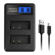 LP-E17 LPE17 LP E17 Dual Channel USB Battery Charger with LCD Screen for EOS Rebel T6i 750D 800D 200D 8000D Kiss