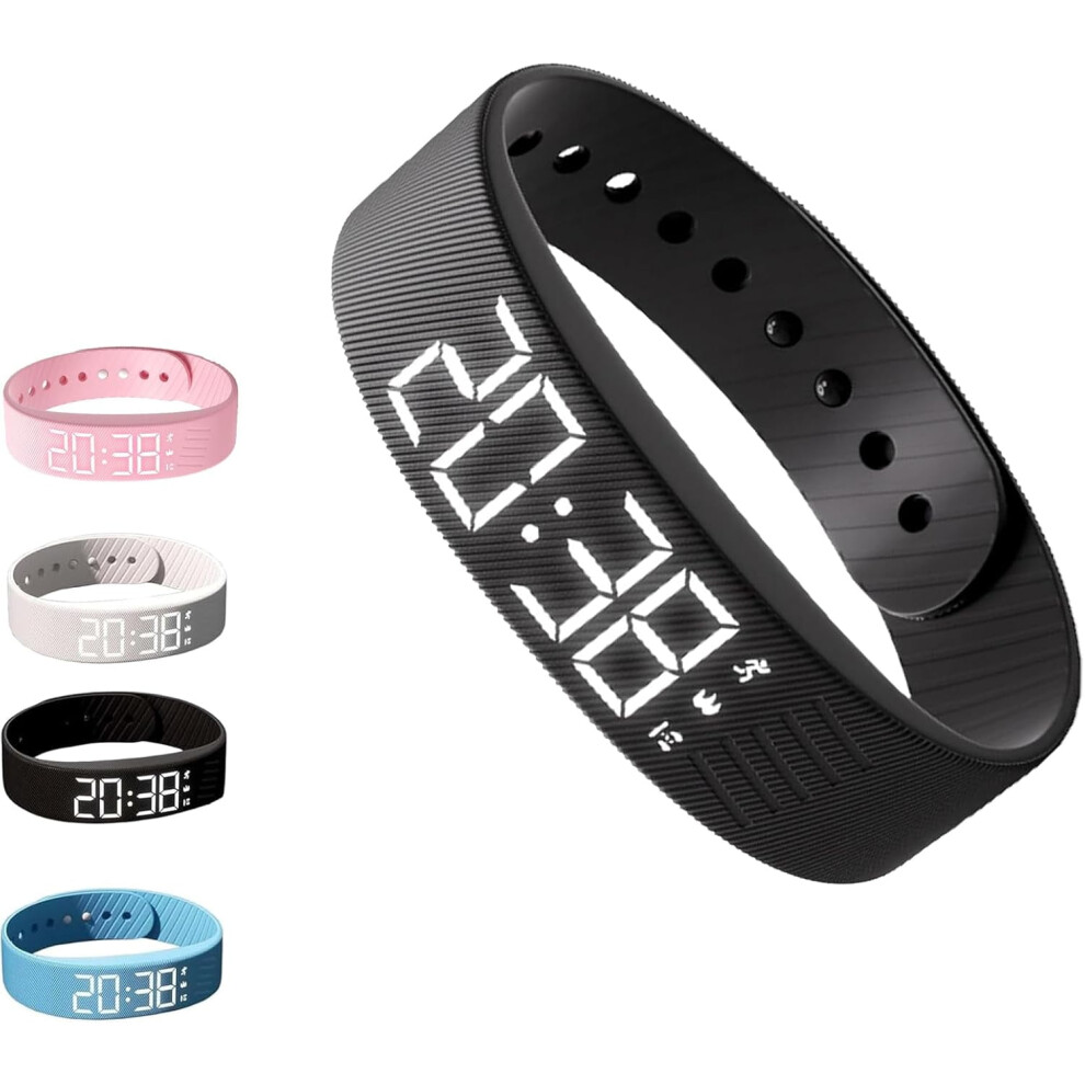 Fitsleeps Alarm Clock Watch, Silent Vibrating Alarm Bracelet Â Pro Version, Snooze-Free, Compatible With Men & Women 9085618885998