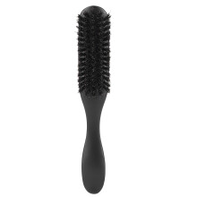 Ferramenta para modelar a barba, pentes de estilo com cerdas de alta qualidade e cabo ergonômico de madeira, cerdas naturais para desembaraçar e
