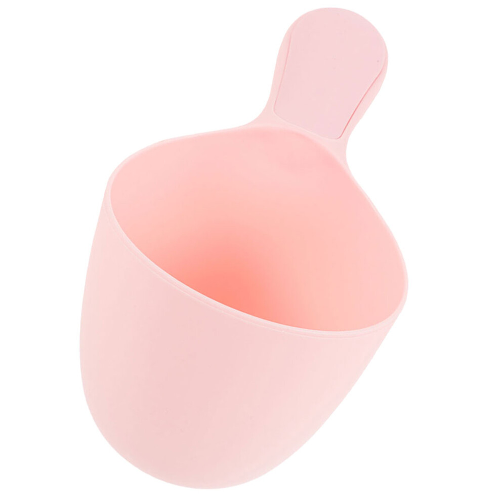 5Pcs Plastic Water Ladle Long Handle Baby Bathing Water Scoop Pink Villcase