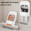 Mini foldable desktop mop with sponge head for wet/dry use 2