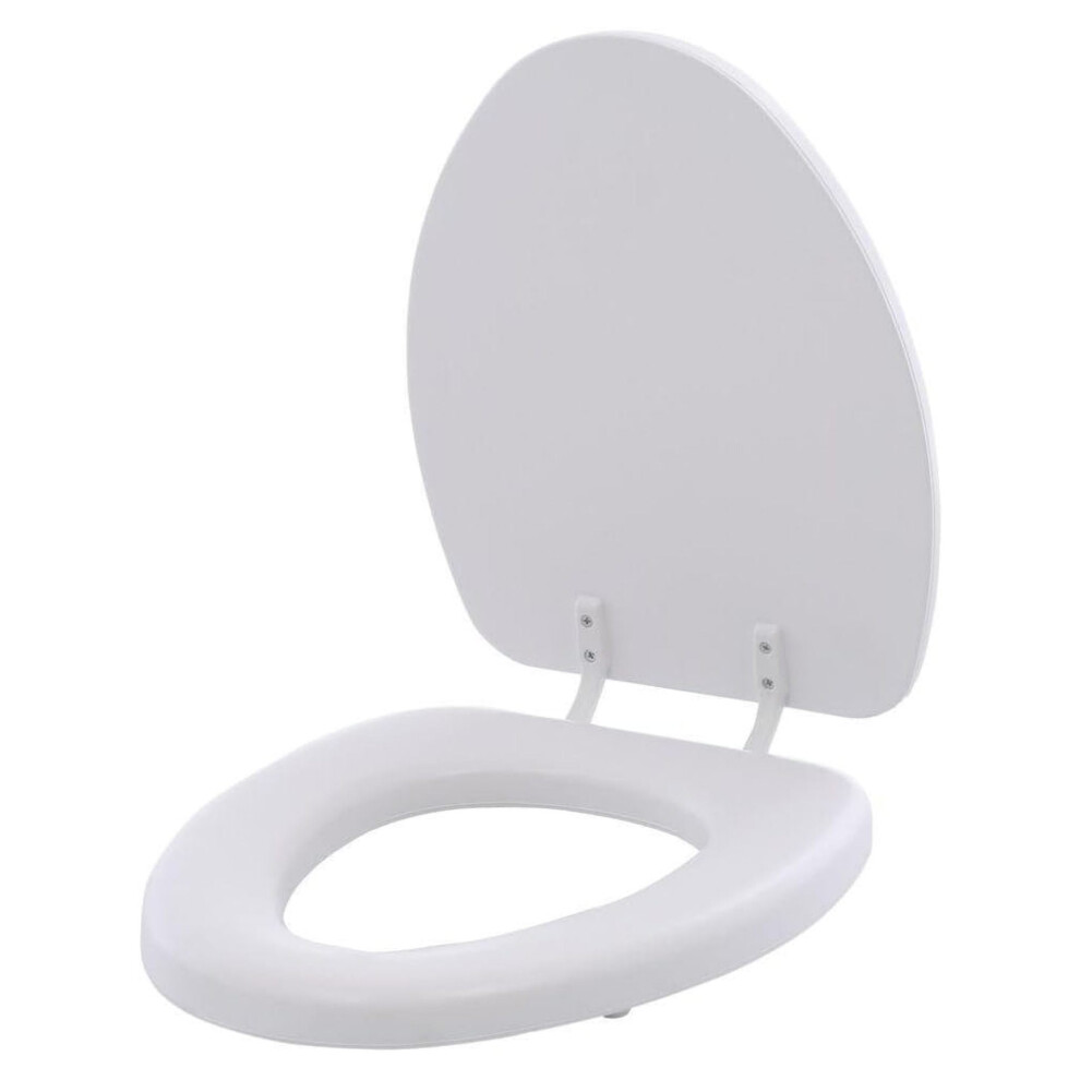 113Ec 000 Soft Cushioned Toilet Seat, 1 Pack Elongated, White 9485826673613