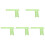 5Pcs Light Green PVC Hamster Platform with Ladder Bite-Resistant Toy 1