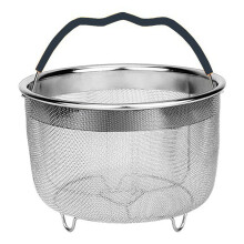 Mesh Steaming Basket Stainless Steel Strainer Insert For 6 Quart Instant Pots Accessories With Handle Cooking Tool