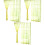 6Pcs Yellow Sheer Voile Curtains Window Screen Rod Decor 1