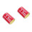 2Pcs Durable PVC Water Level Meter Indicator Sticker in Red 1