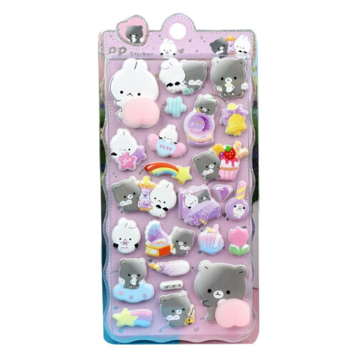 Silicone 3D Animal Bubble Stickers for Stress Relief