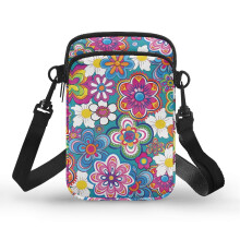 Pappelblumen-Schultertasche, Umhängetasche für Erwachsene mit verstellbarem Riemen, Outdoor-Reisetasche, Unisex-Crossbody-Tasche, kleine Tasche,