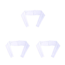 3Pcs Non-Slip White Sun Protection Arm Sleeves for