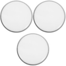 3Pcs White Drum Skin Durable Polyester Film Jazz Percussion Parts