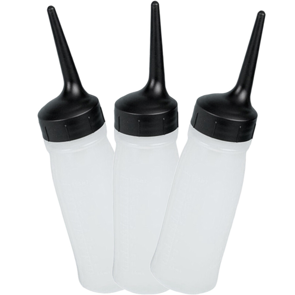 Villcase 15Pcs Empty Hair Dye Applicator Bottles Clear Salon Bottles With Tip