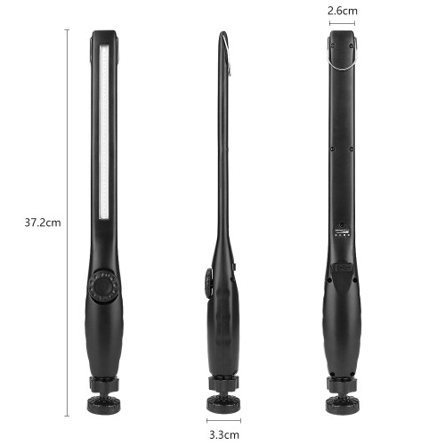 Power Indicator Lights LED Work Light With Magnetic Base Rechargeable COB Work Light Adjustable Brightness Durable USB Cable Long Working Time For 2