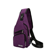 Rucsac de călătorie RFID Crossbody cu port de încărcare USB pentru femei și bărbați