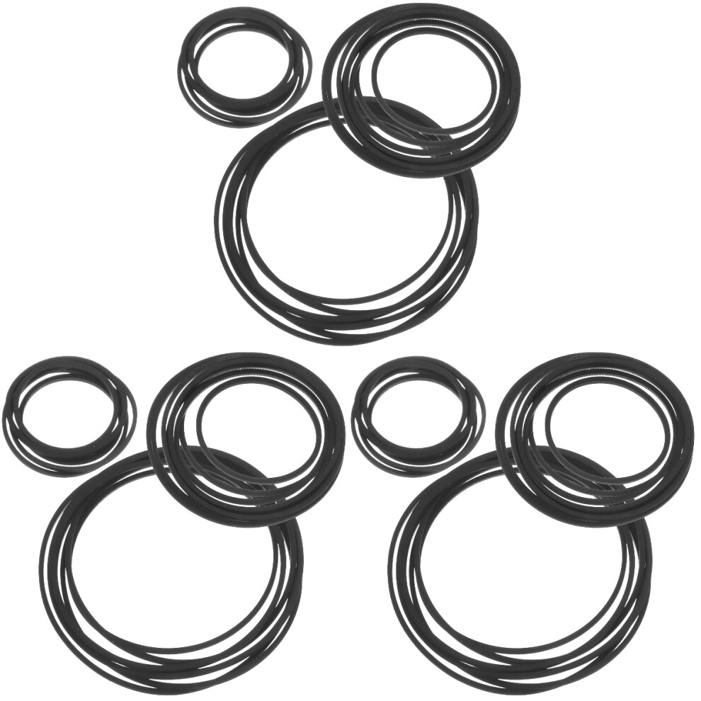 120Pcs Professional Rubber Cassette Recorder Belts For Long Life Black 3712458671653
