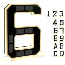 Solar Outdoor House Number Light 9 Inch Waterproof LED