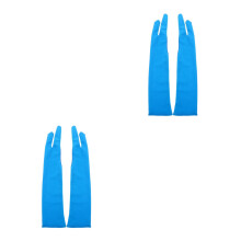 2Pairs Blue Breathable Painting Gloves for Left and Right Hand Drawing