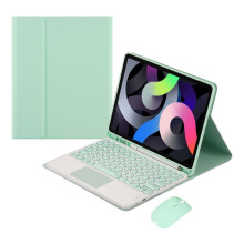 Zestaw klawiatury i myszy Retro kompatybilny z iPadem 10,2'' (7. i 8. generacji) – w zestawie etui dotykowe