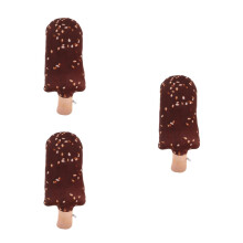 3Pcs Coffee Plush Ice Cream Pillows Soft Decorative Cushions for Home