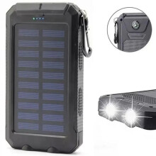 Solar Power Bank 49800mAh, Portable USB Charger for Outdoor Activities, Long-Lasting Battery Pack with Stylish Design