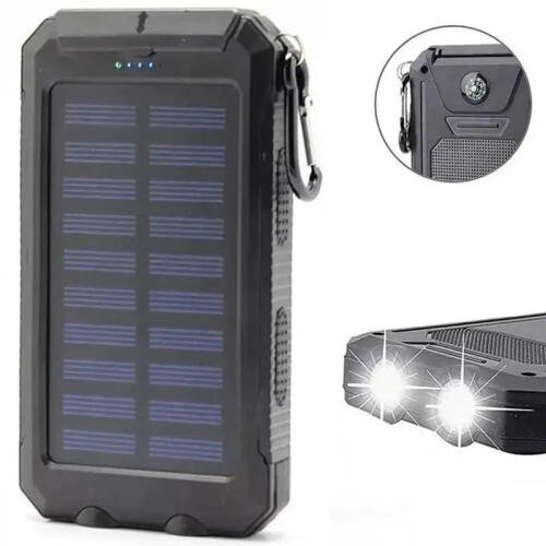 Ηλιακή μπαταρία 49800mAh, φορητός φορτιστής USB για υπαίθριες δραστηριότητες,