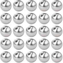 60Pcs Stainless Steel Ear Nuts Round Stainless Steel Color 4x4mm Hole: 0.8mm