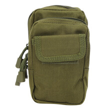 Molle System Ready Pouch, Army Green Mini Tactical Pouch Waterproof With Double Retention Straps, Essential For Outdoor Enthusiasts