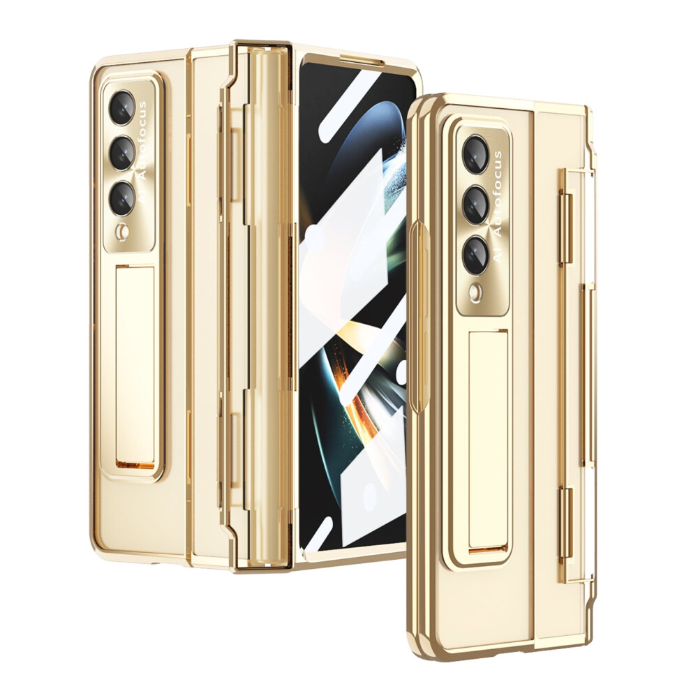 Compatible With Samsung Galaxy Z Fold 3 Case Â Transparent Shockproof Full-Cover Hinge Protection Case With Built-In Screen Protector & Magnetic 9193271879589