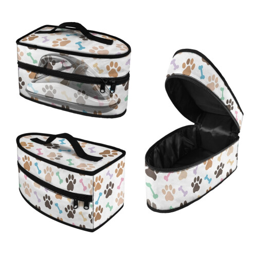 Paw Prints Steamer Oganizer Polyester 11.8x6.69x5.5 In, Case Only
