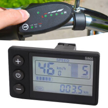 Panneau de contrôle pour vélo électrique S866 avec écran LCD, 24V-60V, étanche, en ABS