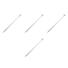4Pcs Silver Ground Rod for Home with Galvanized Coating Sturdy Brass