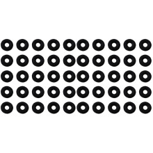 200Pcs Black Rubber DIY Stopper Rings for Earrings and Bracelets