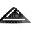 7Inch Triangle Ruler Measurement Tool Aluminium Alloy Carpenter Set Square Angle Woodworking Tools Try Square Triangular Metric Imperial 2